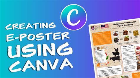 Creating E Poster Using Canva Youtube
