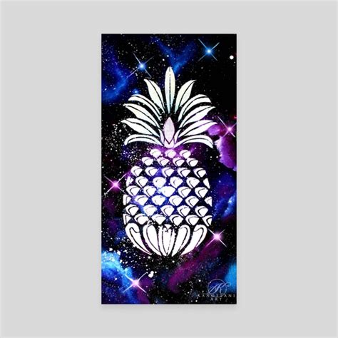Galaxy Pineapple An Art Canvas By Addison Kanoelani Inprnt