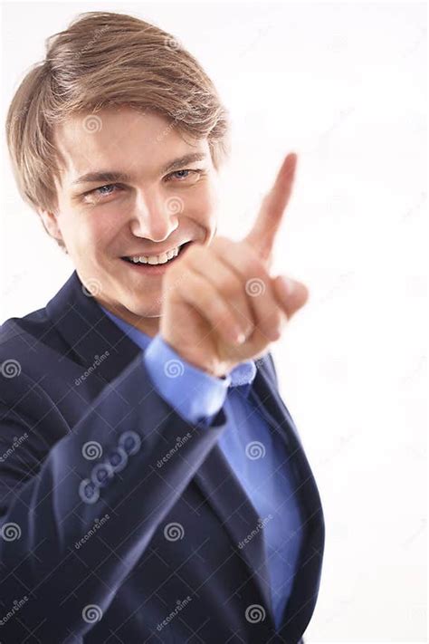 Office Worker Pointing The Finger At Stock Image Image Of Boss