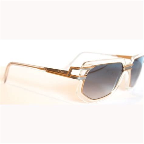 Cazal 9066 003 Crystal Clear And Gold Sunglasses
