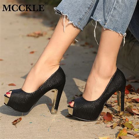 Buy Mcckle Women Sexy Shoes Stiletto Pumps Women High Heels Shoes Platform