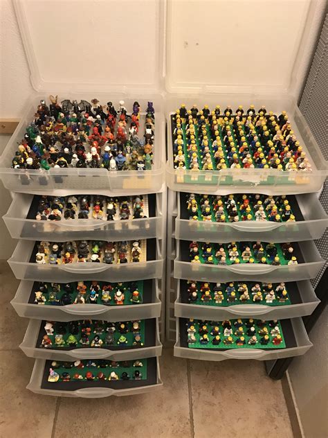 1000 Lego Figures Neatly Stored In 12 X12 Drawers From Target Free Of