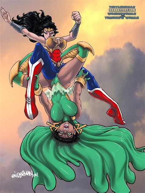 C Wonder Woman Vs Tomorrow Woman By Xxxbattery Hentai Foundry