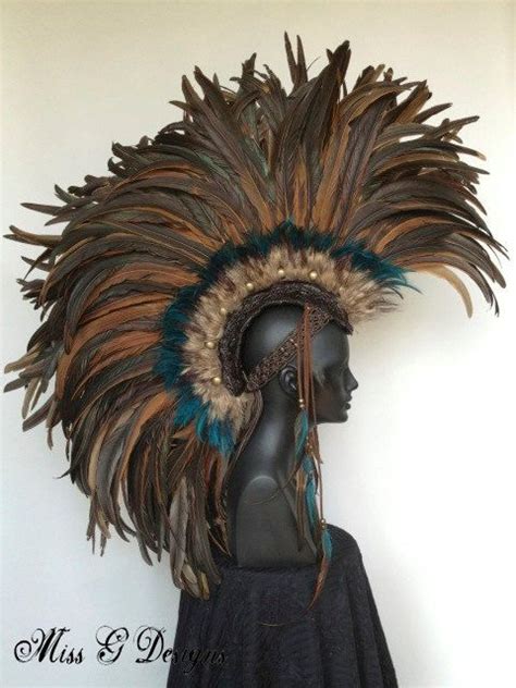 Made To Order Large Brown Warrior Feather By MissGDesignsShop 425 00