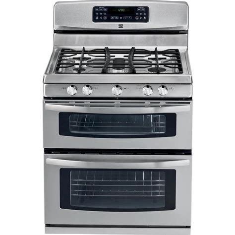 Kenmore 78033 58 Cu Ft Double Oven Gas Range Stainless Steel