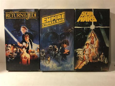 Vintage Star Wars Original Trilogy Vhs Tapes 1977 1983 Etsy España