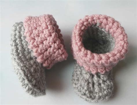 Easy Crochet Baby Booties Traversebaycrochet Com