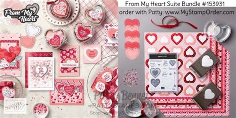 Stampin Up From My Heart Suite Valentines Cards Stampin Up