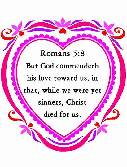 Heart Valentine Christian Verses Romans Memory Box