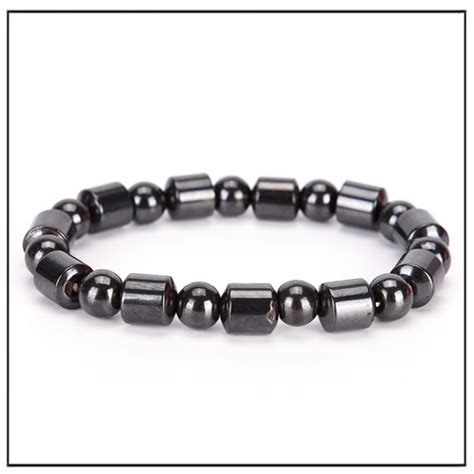 Black Stone Magnetic Therapy Bracelet Magnets By Hsmag