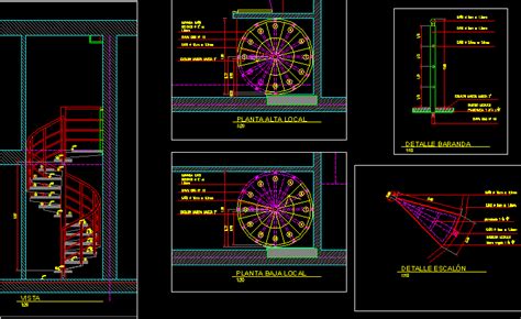Spiral Staircase Dwg Detail For Autocad • Designscad