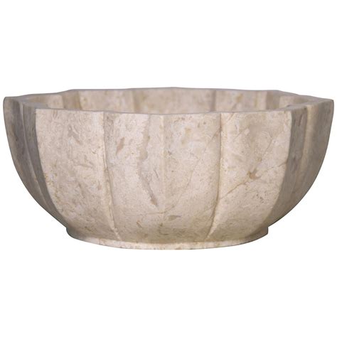 Noir White Marble Bowl Large Am 7wm Global Home Global Style
