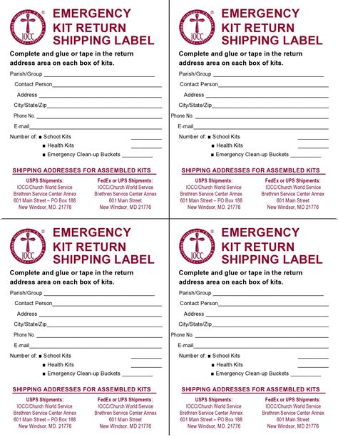 30 Printable Shipping Label Templates Free Printabletemplates