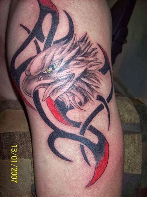 Mens Tattoes Word Eagles Eagle Tribal Tattoos Are Common