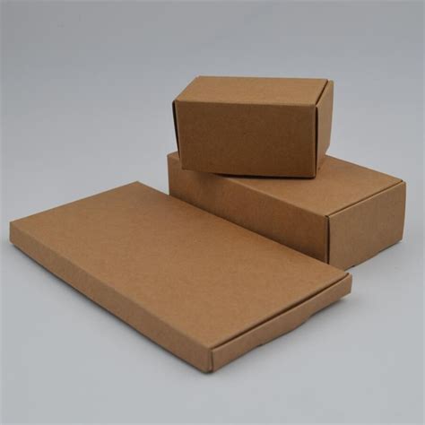 Buy 30pcs Kraft Brown T Packaging Box Kraft Blank