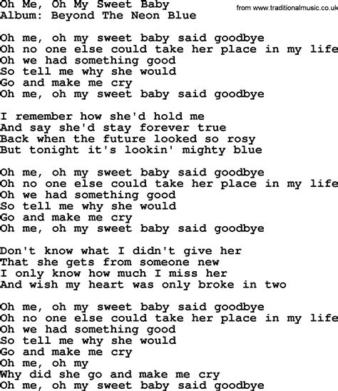 Oh My Baby Lyrics Babyjulg