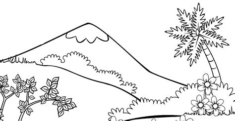 Anak Sd Gambar Pemandangan Gunung Dan Rumah - Rumah Joglo Limasan Work