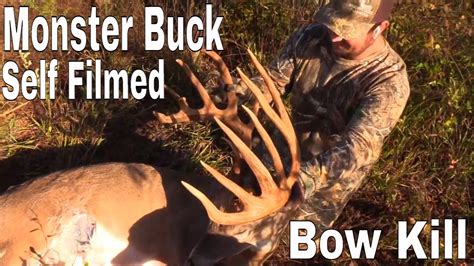 222 Buck Harvest With A Bow Self Filmed Youtube