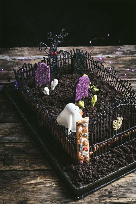 ghost in the graveyard halloween cake the road to honey