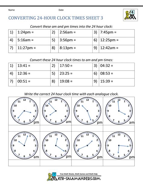 Easy to use time zone converter allows to find the time difference between several time zones and cities around the world. Grade 4 Time Measurement Worksheets - time worksheets1000 ...