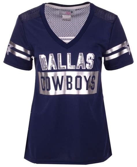 Authentic Nfl Apparel Womens Dallas Cowboys Mesh Back Jersey Navy