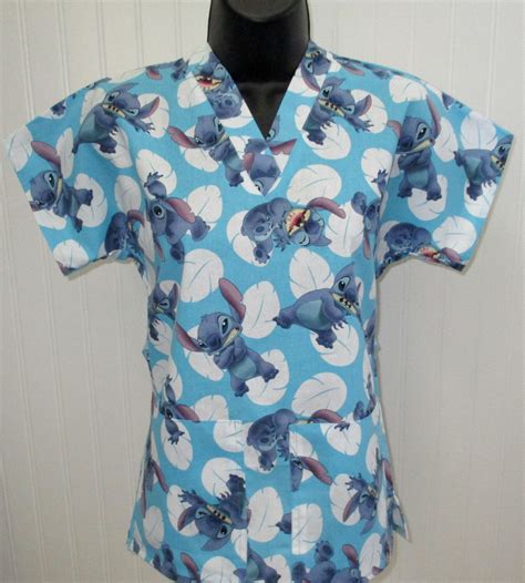 Disneys Lilo And Stitch Large Print Medical Nursing Relaxed Etsy