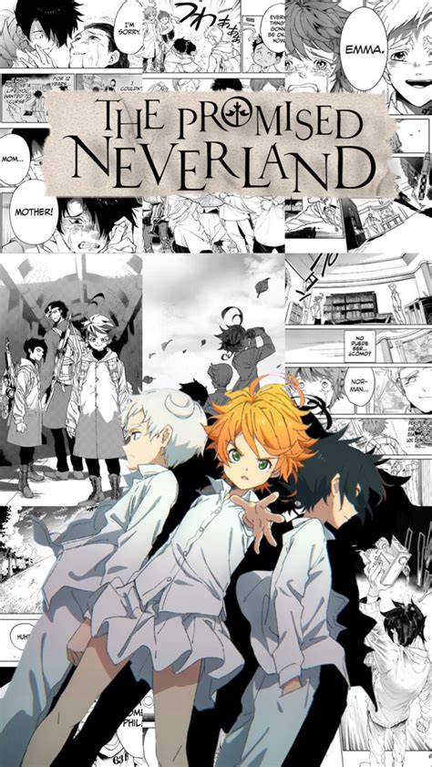 The Promised Neverland Manga Poster Fondo De Pantalla De Anime El