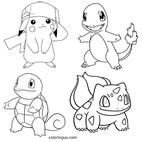 Pikachu And Squirtle Coloring Page The Best Porn Website