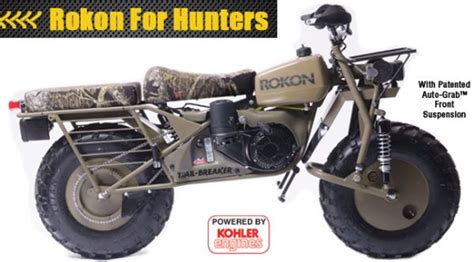 Originally introduced in the late 1950s under the name nethercutt industries, rokon is an american motorcycle manufacturer known for their. Rokon Trail Breaker for Hunters - Revivaler