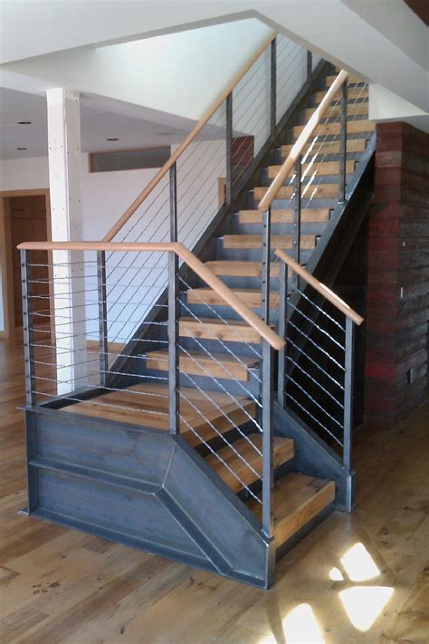 Modern industrial loft stairs against exposed brick wall. Industrial Staircase, its all in the details……. | Loft staircase, Staircase design, Industrial ...