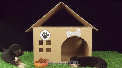 How To Build Easy Dog House From Cardboard Easy Crafts Diy Easy Dog