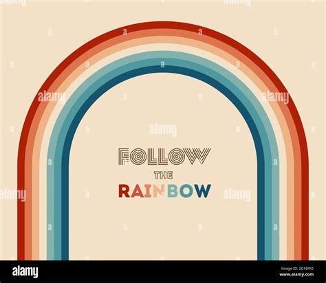 Retrowave 80s Art Retro Rainbow Vector Illustration With Inspirational