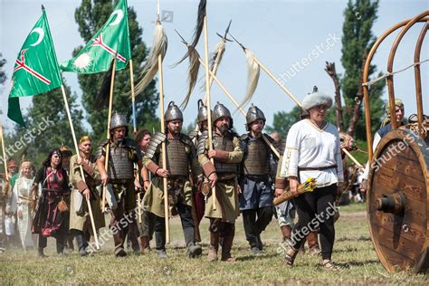 Wearing Historical Costumes Armament History Enthusiasts Editorial Stock Photo Stock Image