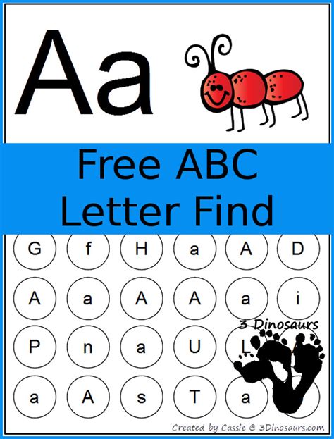 Free Abc Letter Find Printable Printable Templates
