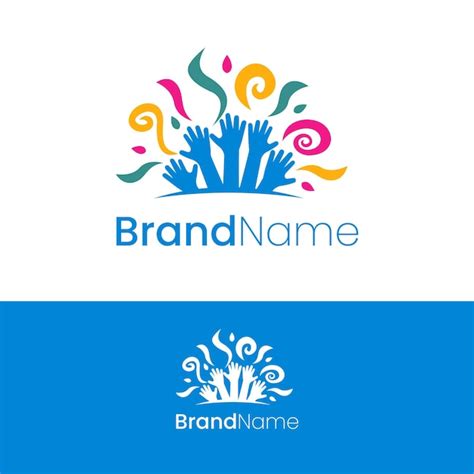 Premium Vector Charity Hand Social Care Logo Design