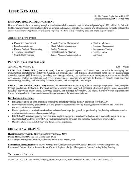 As such, your primary goal as someone seeking a job in project management is to clearly showcase this ability in your resume for potential employers. Sample Resumes for Project Managers | Sample Resumes