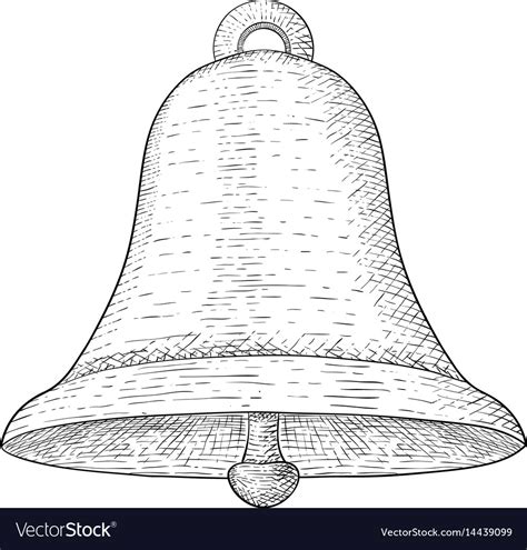 Bell Hand Drawn Sketch Royalty Free Vector Image