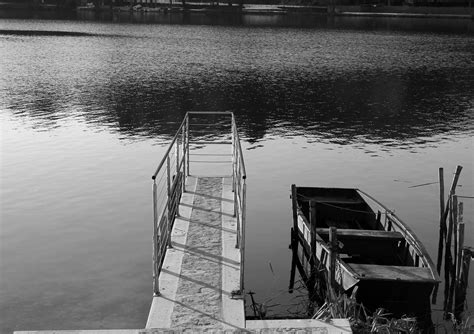 Free Images Sea Water Dock Black And White Boat Bridge Lake