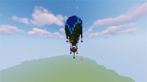 Medium Hot Air Balloon Schematic Minecraft Map