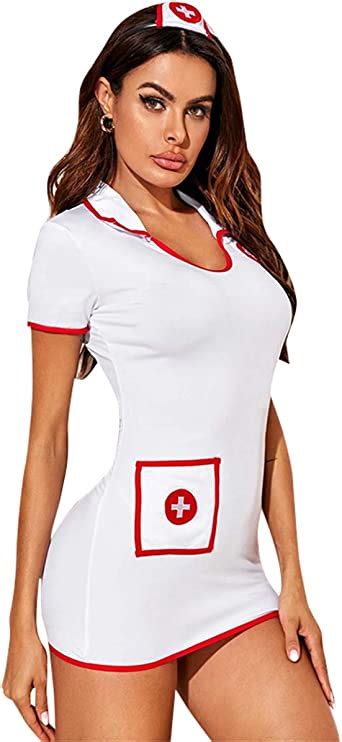 YeeHoo Lenceria Disfraz Enfermera Mujer Sexy Ropa Interior Conjuntos