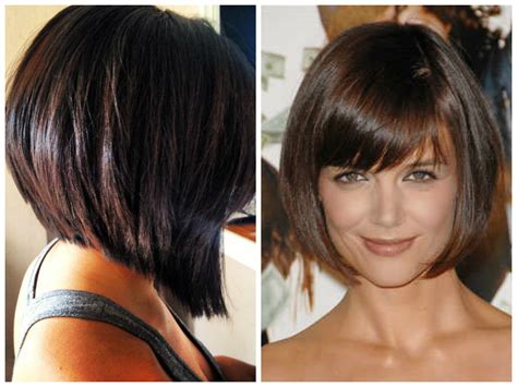Inverted bob with heavy bangs/via. Viewing Gallery For - Short Inverted Bob Hairstyles With ...