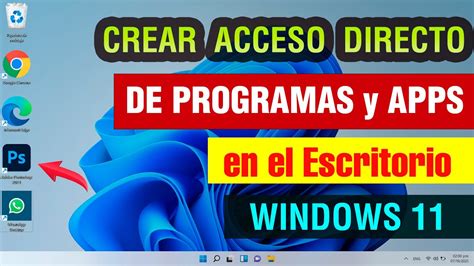 Como Poner Programas En El Escritorio Windows 11 Crear Acceso Directo