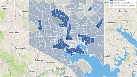 This Map Shows The Gentrification Of Baltimores Neighborhoods Over 20 Years Baltimore