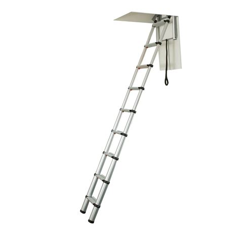 Telesteps 9 Section 9 Tread Telescoping Loft Ladder Departments Diy