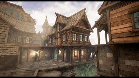 Wooden Town In Props Ue Marketplace