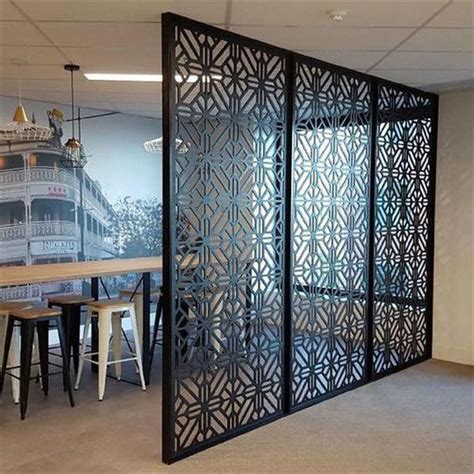 Laser Cut Aluminum Perforated Carved Screen Panels For Interior