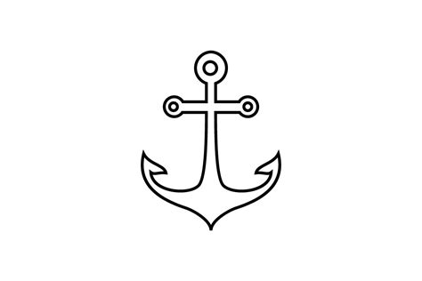Anchor Line Art Sign And Symbol Graphic By Artpray · Creative Fabrica