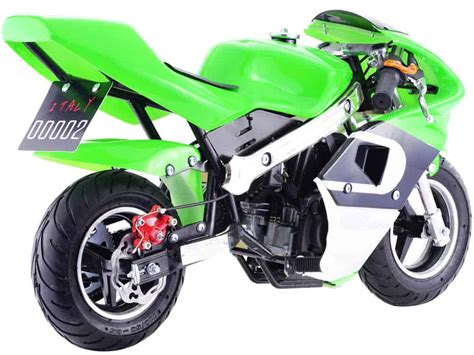 Mototec Gbmoto Gas Pocket Bike 40cc 4 Stroke Green Toy Store Discount