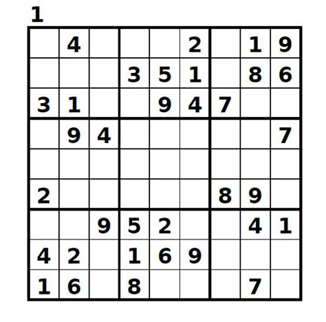 Sudoku Printable And Answers