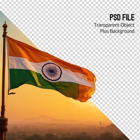Premium Psd India Flag